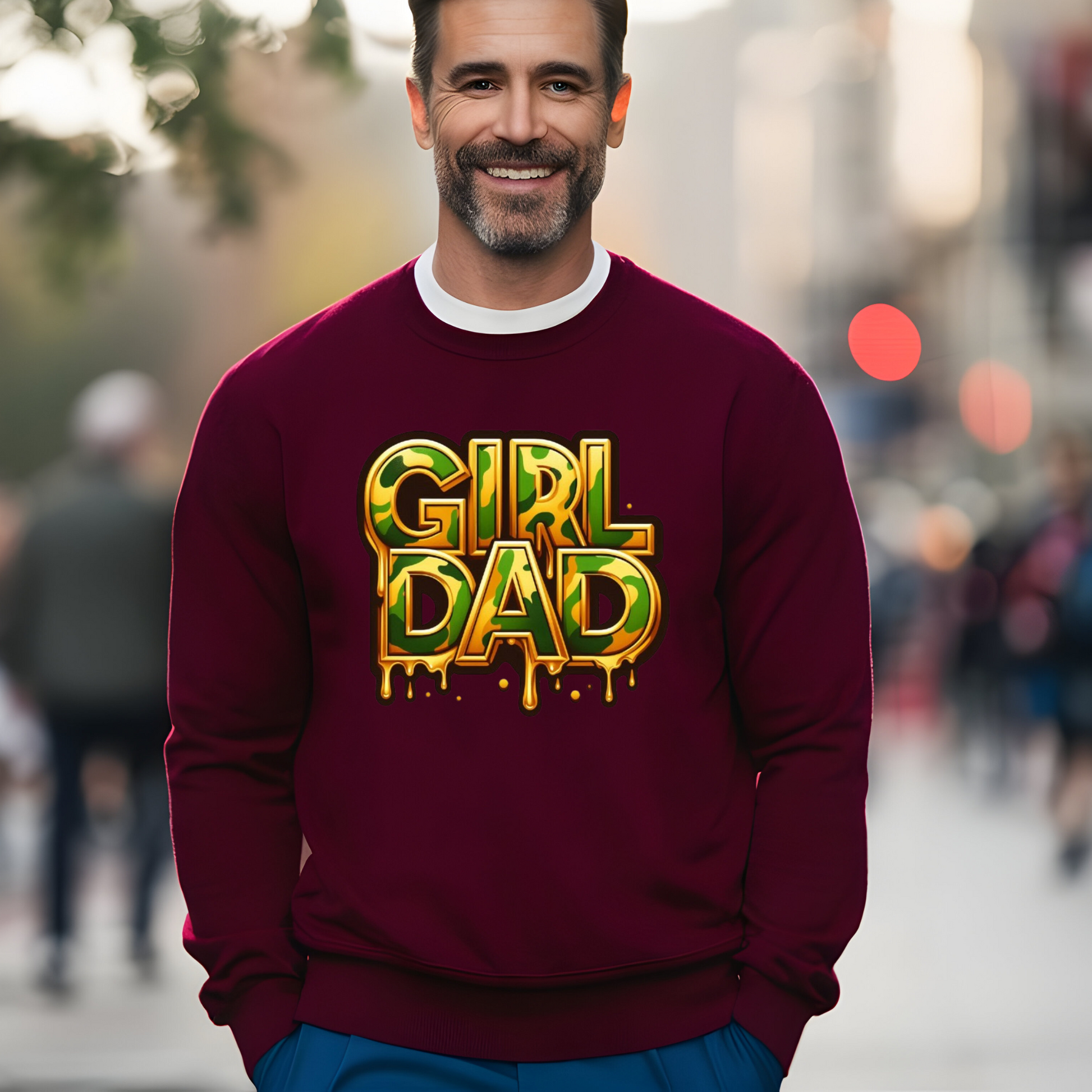 The Girl Dad Sweater, Girl Dad Camouflage Shirt, Father Daughter Shirt, Gird Dad Hoodie, Girl Dad Fashion, Girl Dad Gift, Proud Girl Dad, Best Dad Shirt, Girl Dad Clothing, Daddy's Girl Shirt