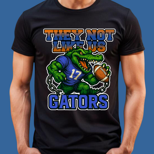 Gators Mascot Shirt - They Not Like Us - Swamp Squad Spirit Tee