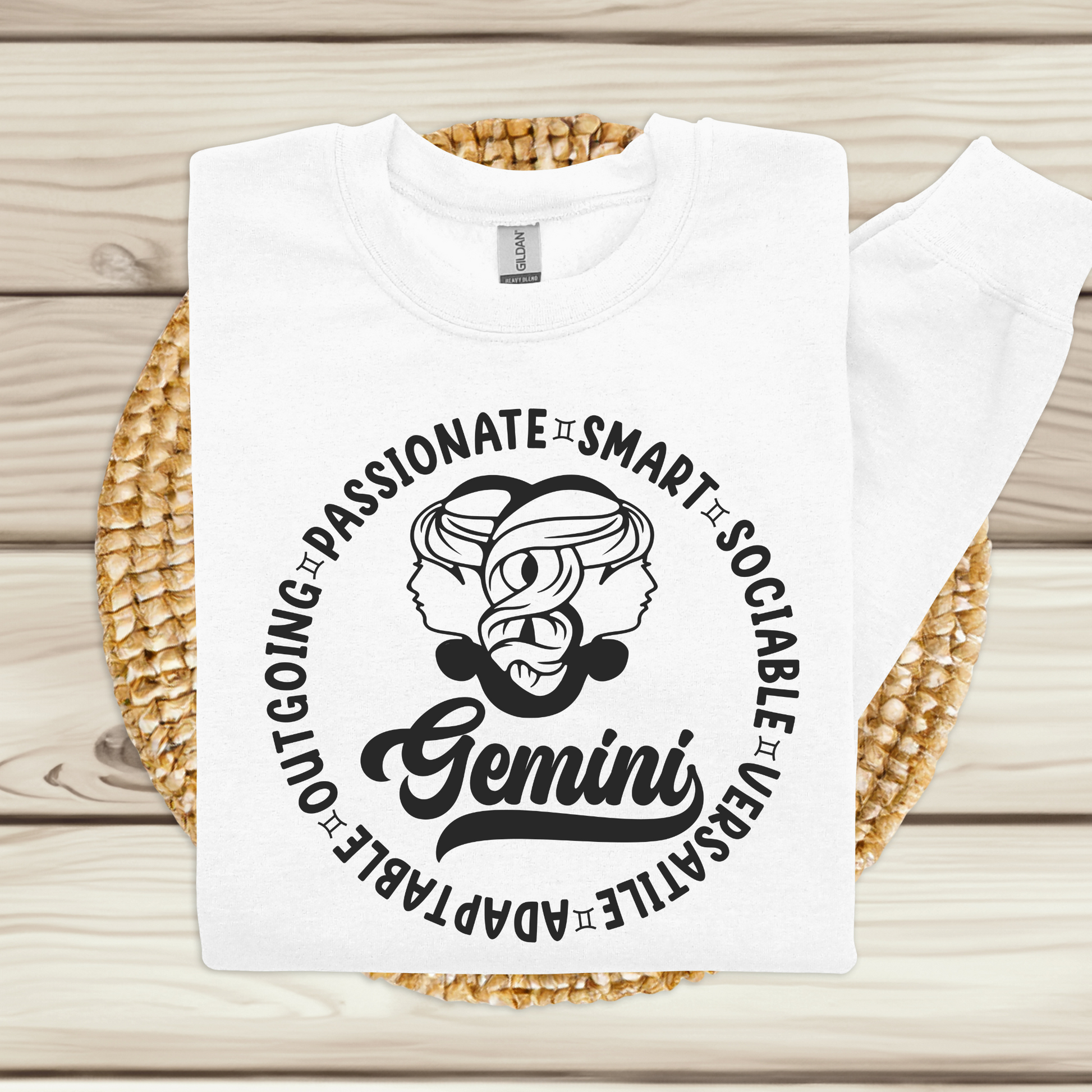 Gemini Sweatshirt - Cozy and Stylish Zodiac Sweater perfect for birthday gift which makes this sweater thoughtful and personalized present