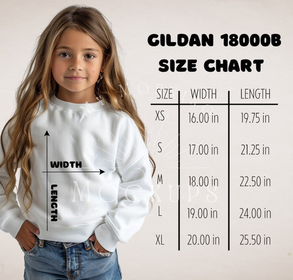 Gildan youth size chart 