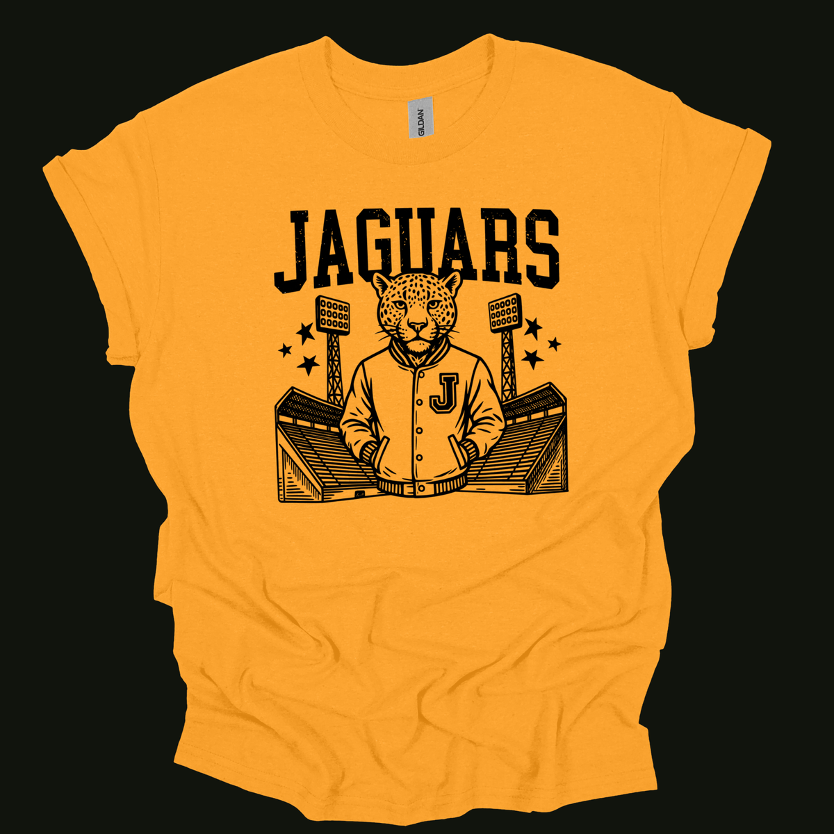 Jaguars Mascot Shirt - Jaguar  Varsity Jacket Football Game Day Spirit T-Shirt
