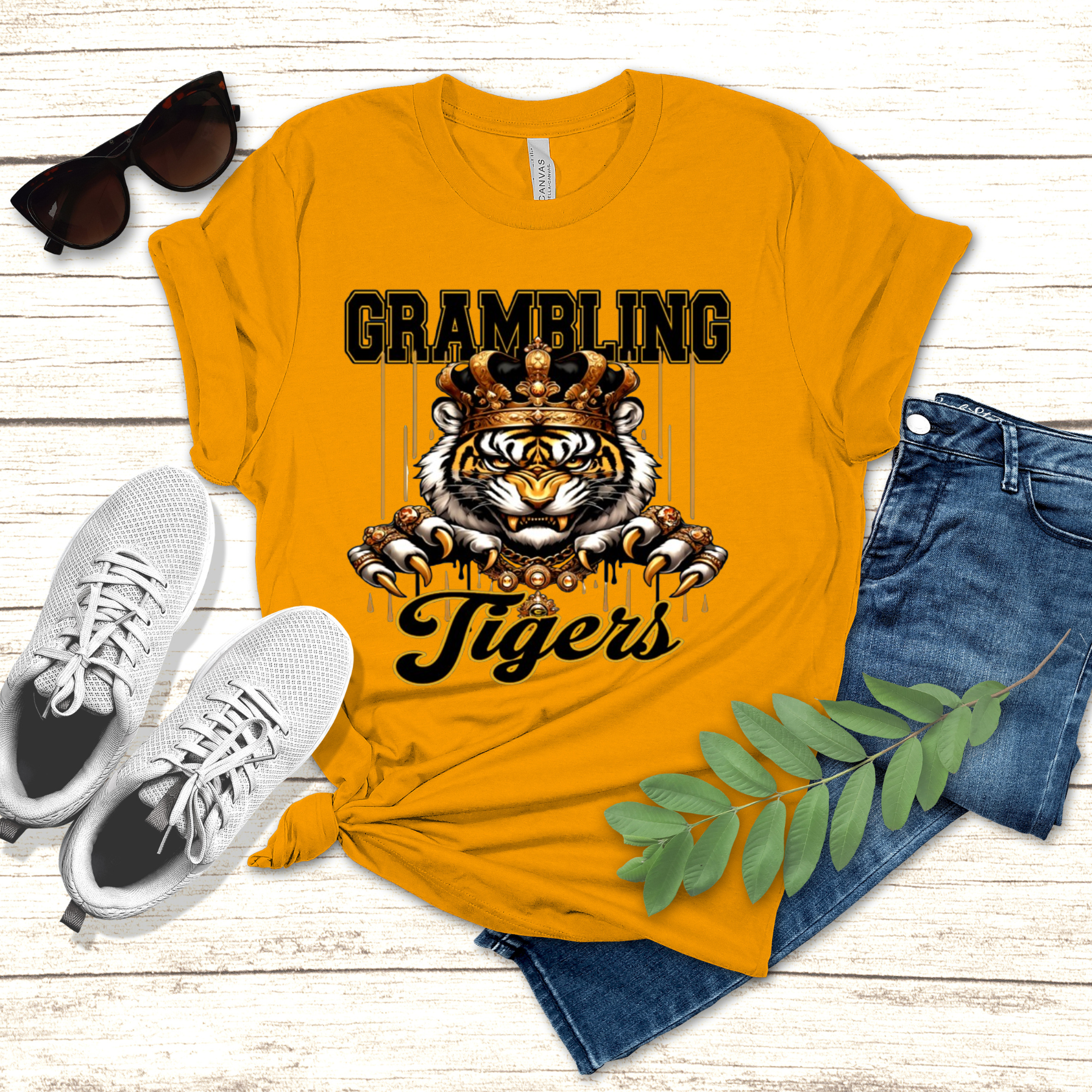 Grambling Tigers T-Shirt, HBCU Apparel, Unisex Grambling Shirt,  Grambling Tigers Fan Gear, Grambling Athletics Apparel, HBCU Unisex Tee, Grambling State Tigers Clothing