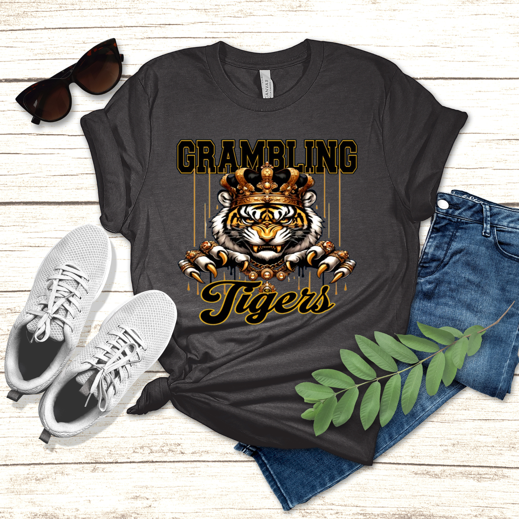 Grambling Tigers T-Shirt, HBCU Apparel, Unisex Grambling Shirt,  Grambling Tigers Fan Gear, Grambling Athletics Apparel, HBCU Unisex Tee, Grambling State Tigers Clothing