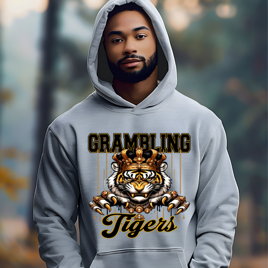 Grambling Tigers Hoodie, Grambling University Apparel, Grambling Fan Gear, HBCU Apparel, Grambling State Tigers, Grambling Sports Hoodie, Grambling Tigers Sweatshirt, HBCU Tigers Hoodie, Grambling Football Hoodie, Grambling Spirit Wear 