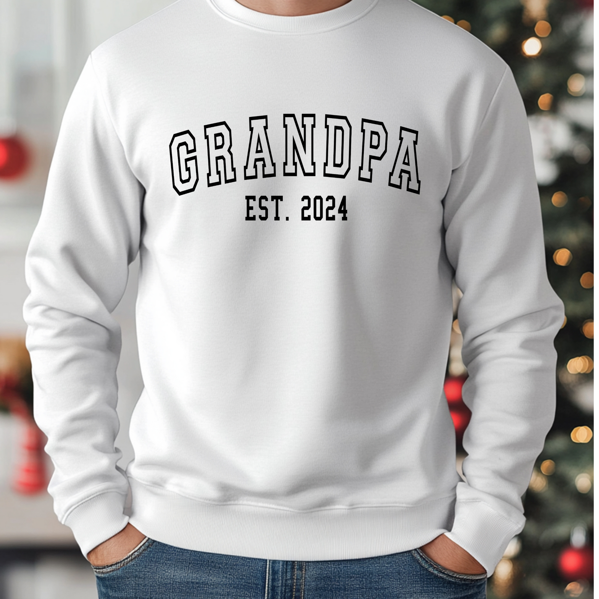 Custom Grandpa Sweatshirt, Grandpa Est. 2024 Shirt, Personalized Grandpa Apparel, New Grandpa gift, Unique Grandpa Shirt, Special Grandpa Gift, New Grandpa Fashion, Grandpa Gift Ideas, Grandfather established 2024