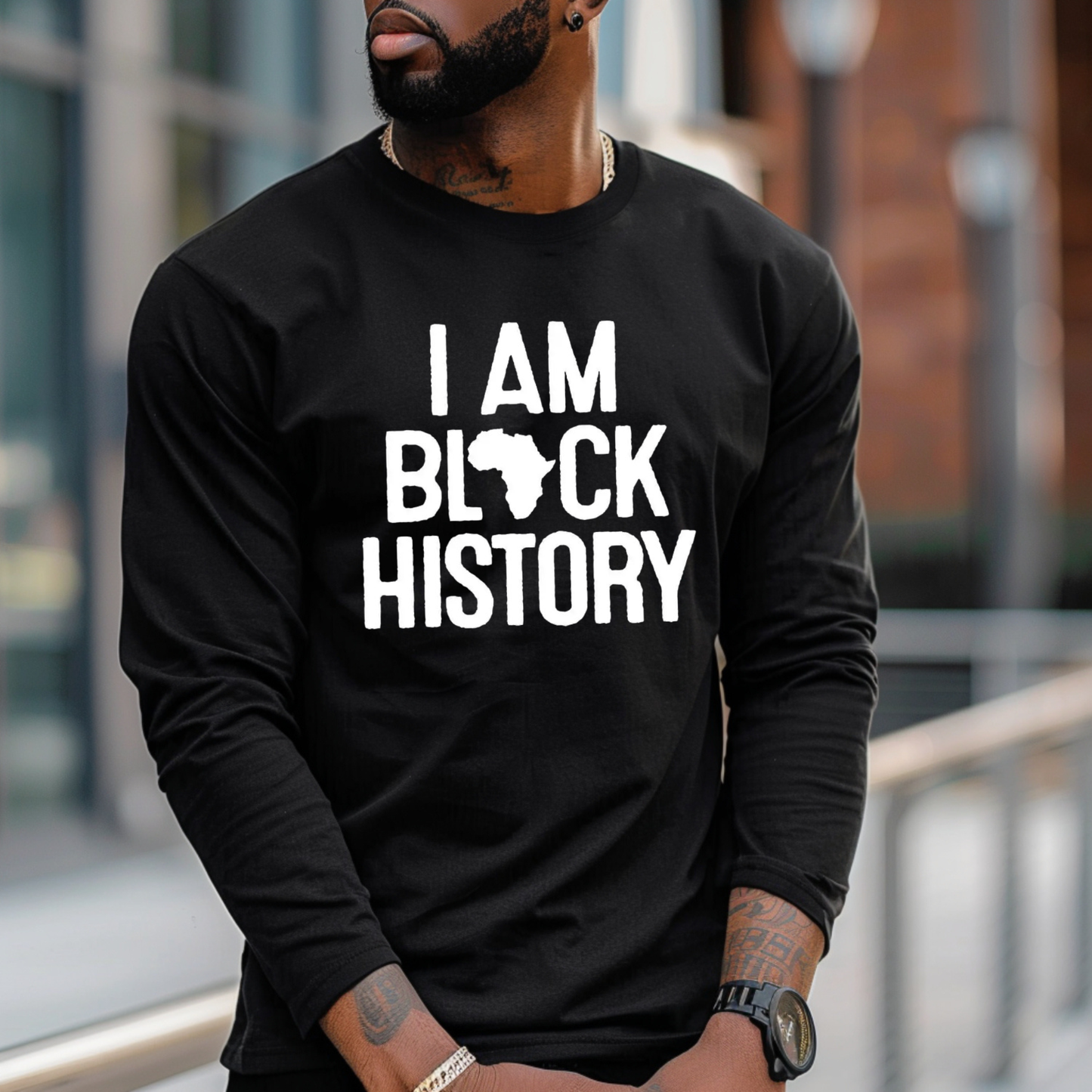 Black History Shirt - "I Am Black History" Bold Statement Sweater - Celebrate Black History