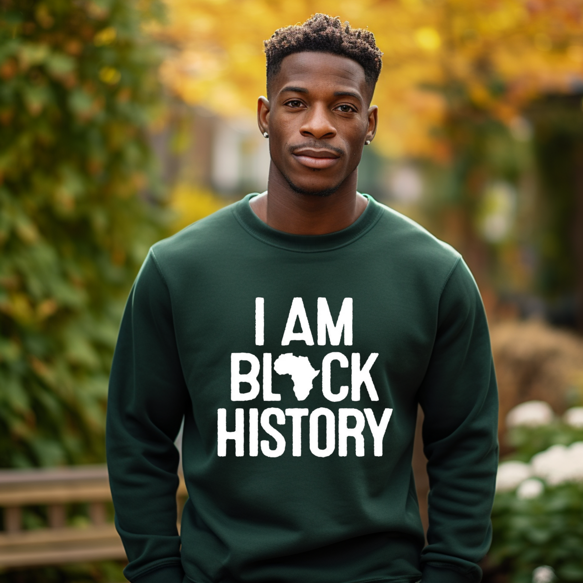 I am Black history unisex crewneck maroon sweater perfect for black history month celebrations 