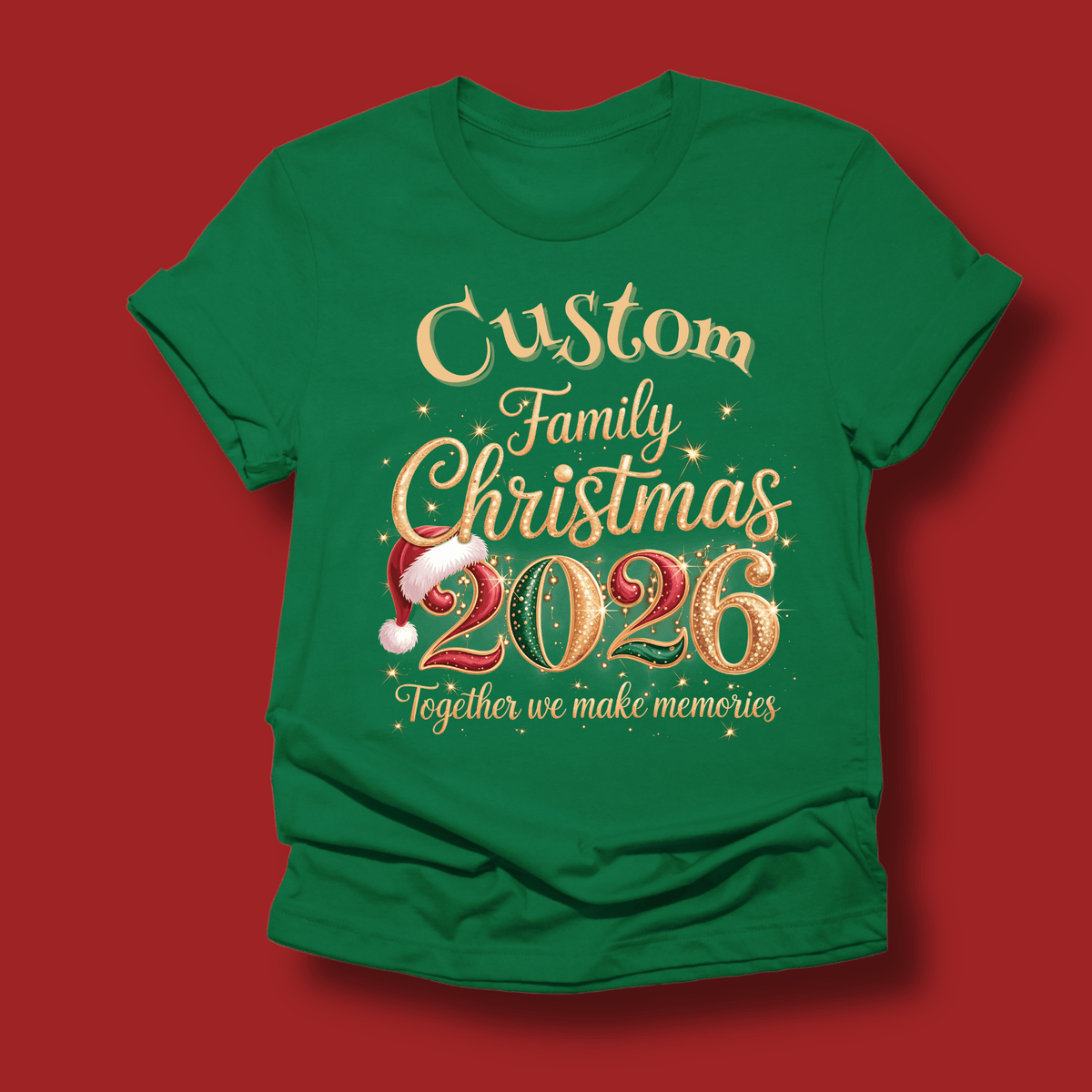 Custom Family Christmas 2026 Shirt - Personalized Christmas Holiday T-shirt & Sweatshirts