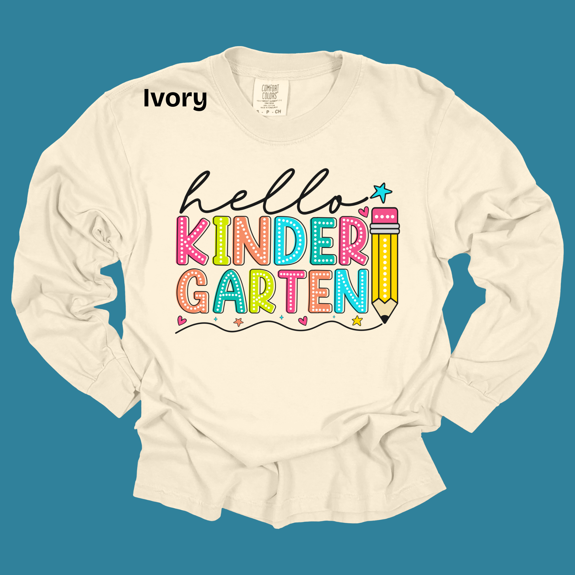 Teacher Spirit Apparel - Hello (Grade Level) - T-Shirt & Sweater (Comfort Colors)