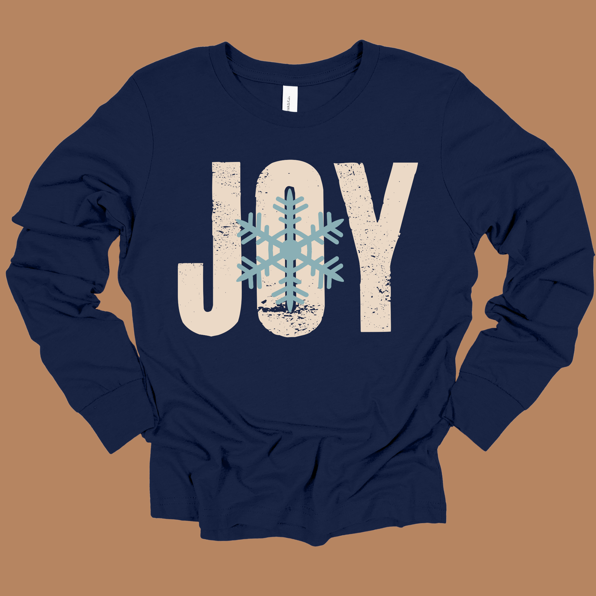 Joy Christmas Sweater - Joy Snowflake Cozy Christmas Crewneck Sweater