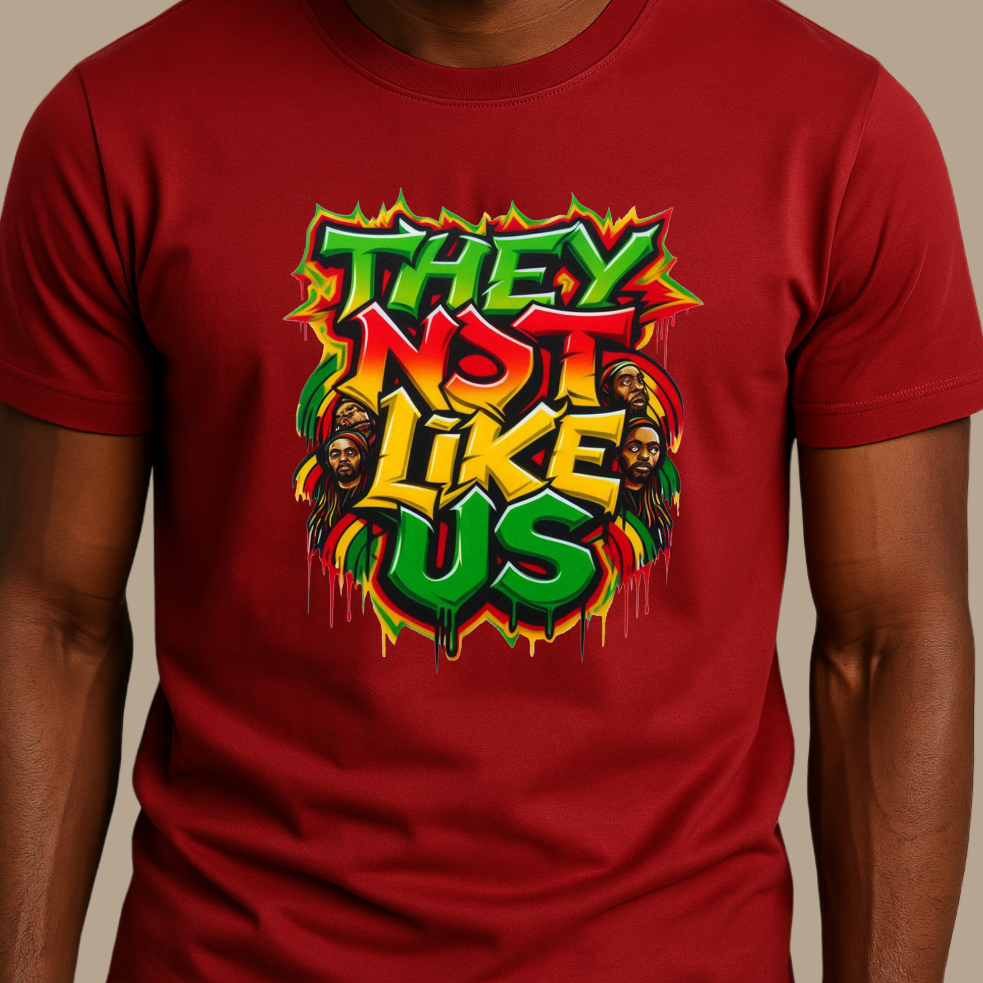 Juneteenth T-Shirt - They Not Like Us Graphic Relaxed Tee