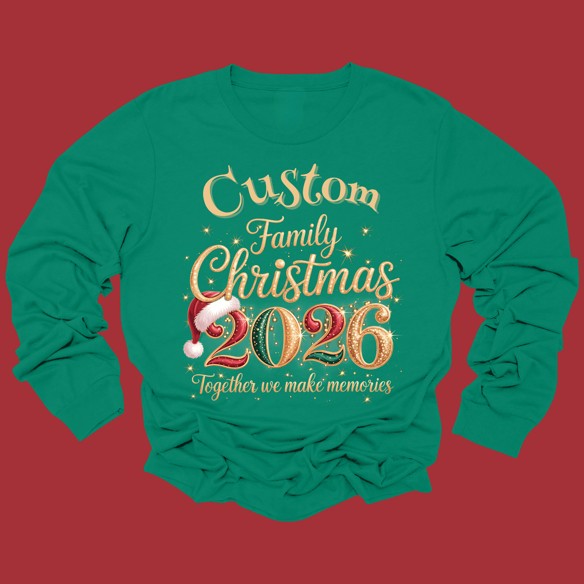 Custom Family Christmas 2026 Shirt - Personalized Christmas Holiday T-shirt & Sweatshirts