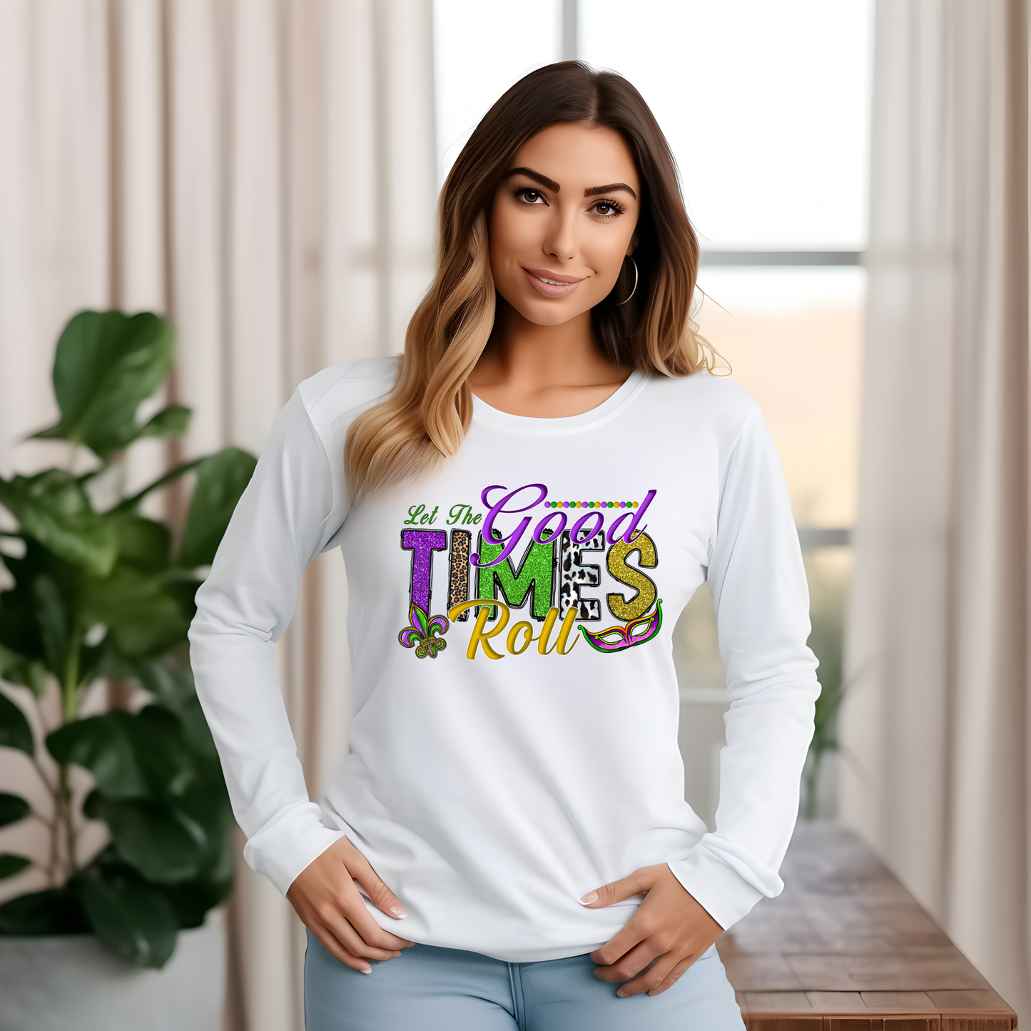 Mardi Gras Shirt - "Let the Good Times Roll" Mardi Gras T-Shirt, Sweater, or Hoodie