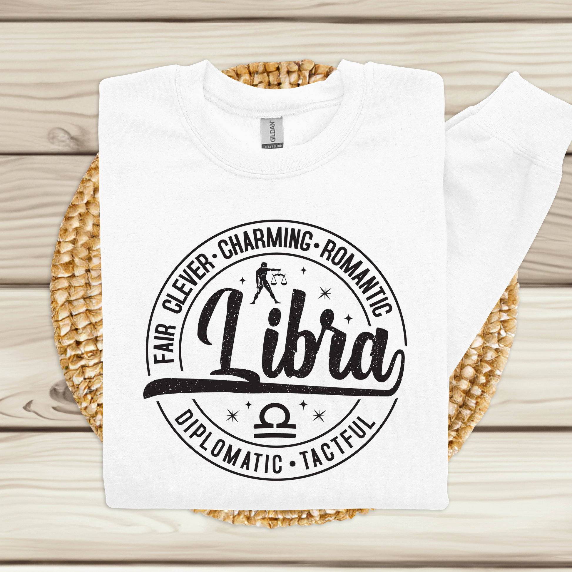 Libra Horoscope Astrology Sweatshirt - Celestial Charm Zodiac Sweater perfect for birthday gifts