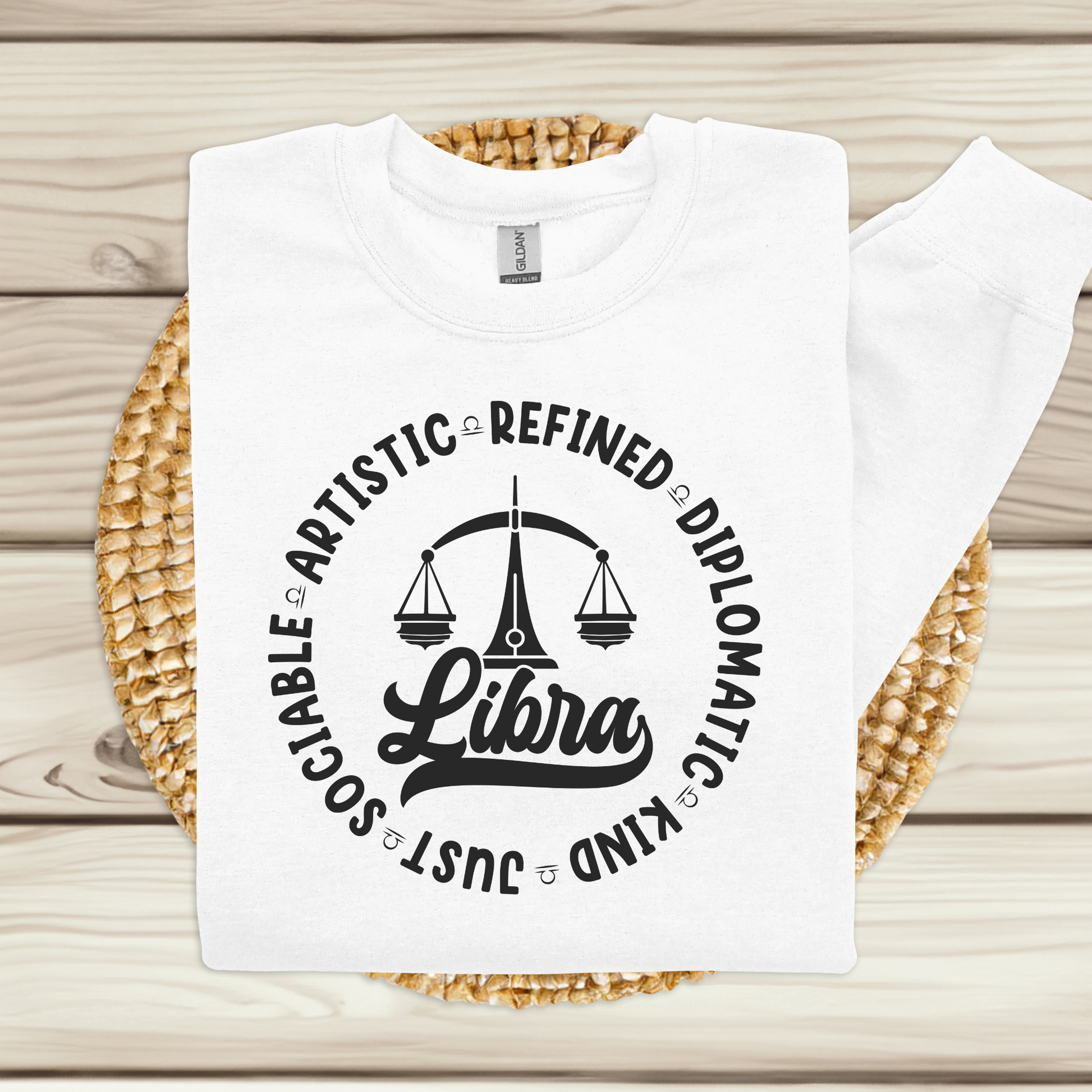 Libra Sweatshirt - Cozy and Stylish Zodiac Sweater ideal for birthday gift sweatshirt makes a thoughtful and personalized present.