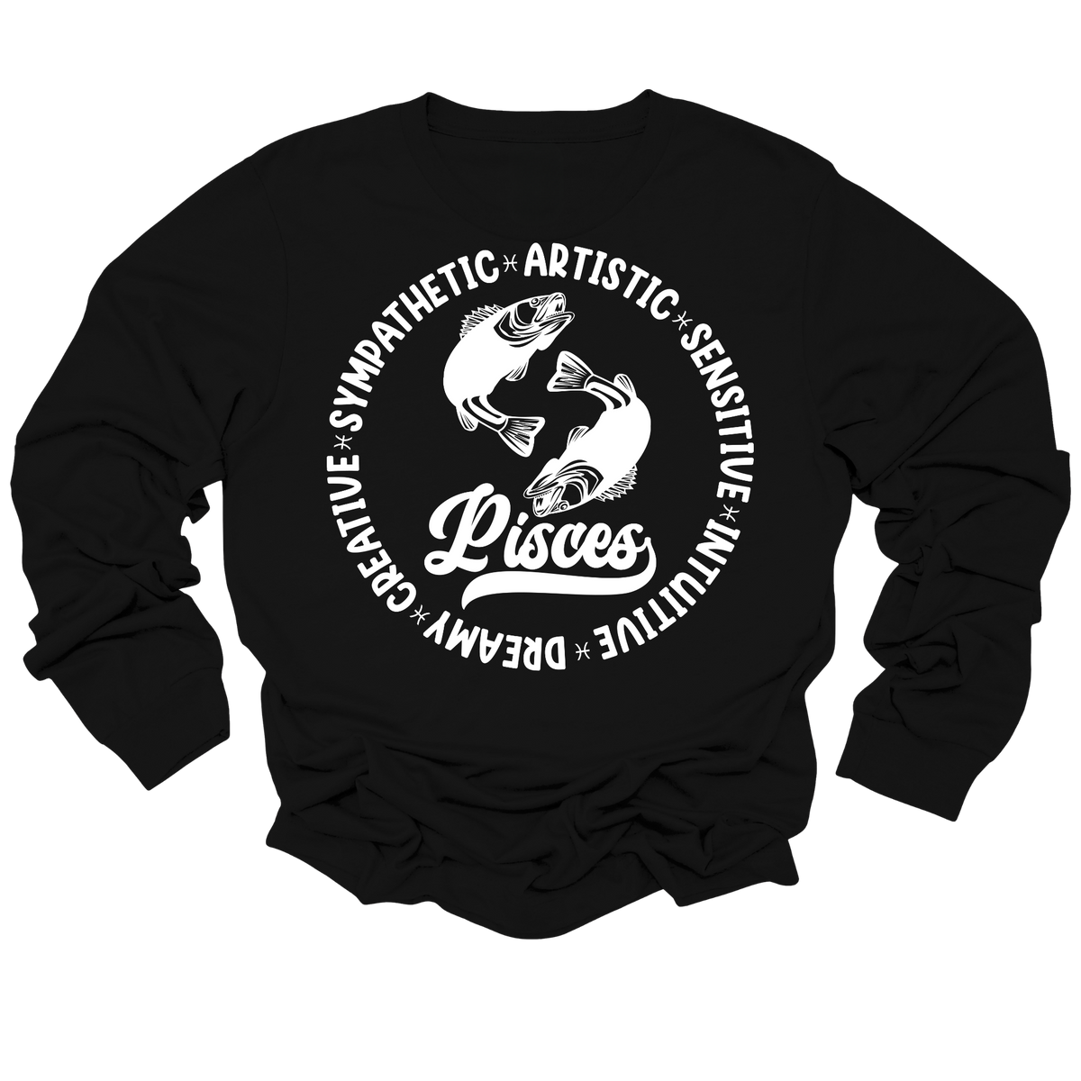Pisces Zodiac Shirt - Astrology Apparel, Crewneck, Long Sleeve, and Hoodie