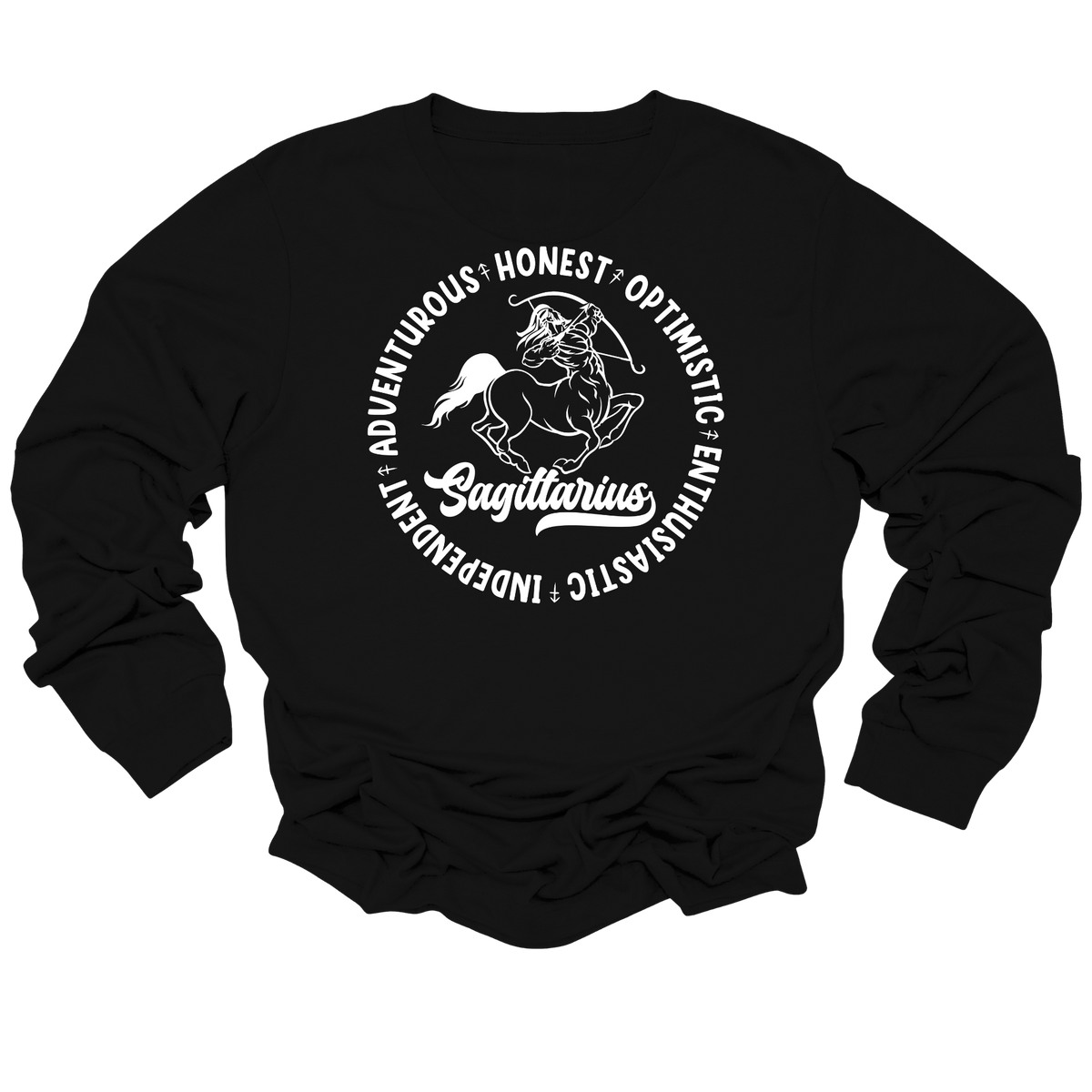 Sagittarius Zodiac Shirt - Astrology Apparel, Crewneck, Long Sleeve, and Hoodie