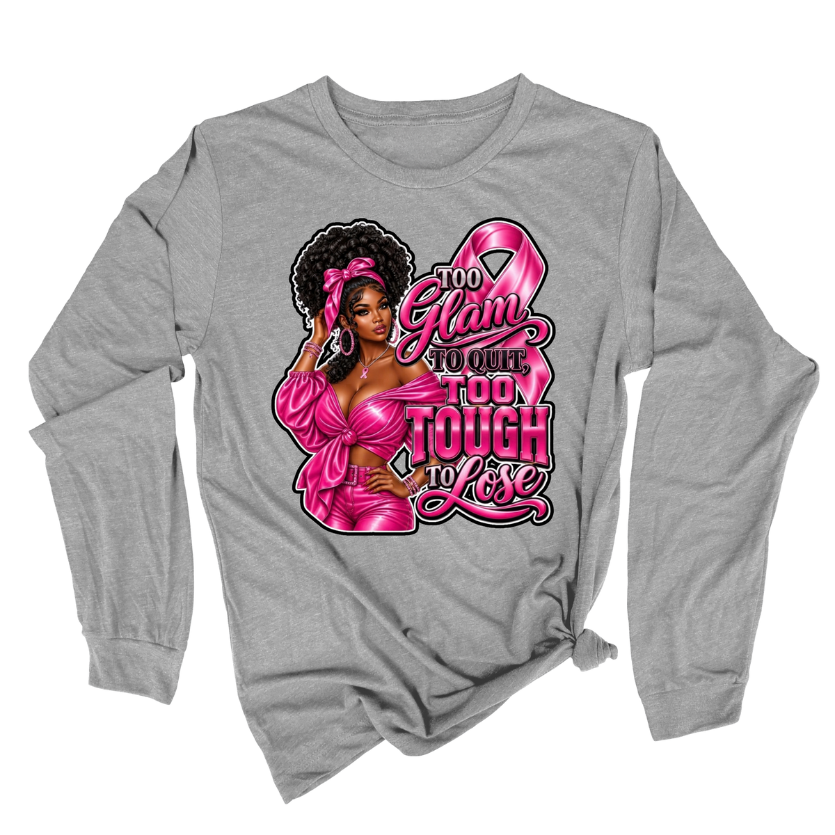 "In October We Wear Pink Ribbon Tee", "Support Squad Ribbon Graphic Shirt", or "Hope & Strength Awareness Apparel"