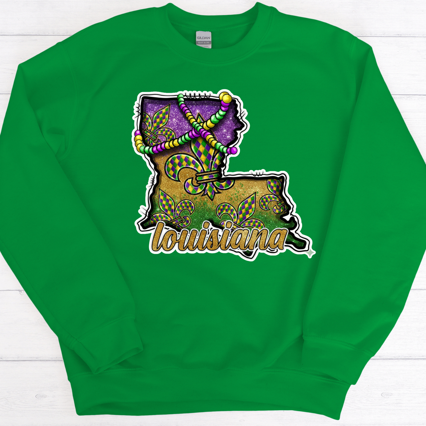 Louisiana State Mardi Gras Shirt - Festive New Orleans Carnival Vibes Tee - Fat Tuesday Tshirt
