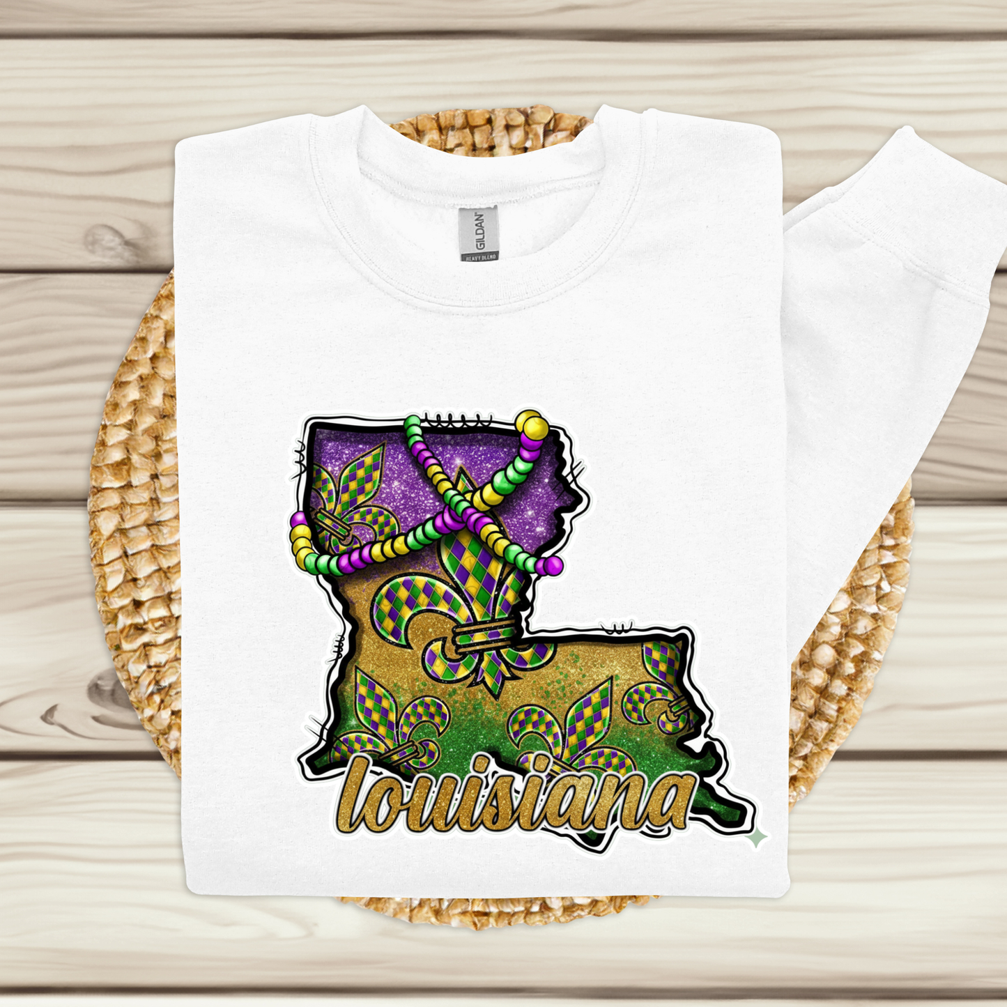 Louisiana State Mardi Gras Shirt - Festive New Orleans Carnival Vibes Tee - Fat Tuesday Tshirt