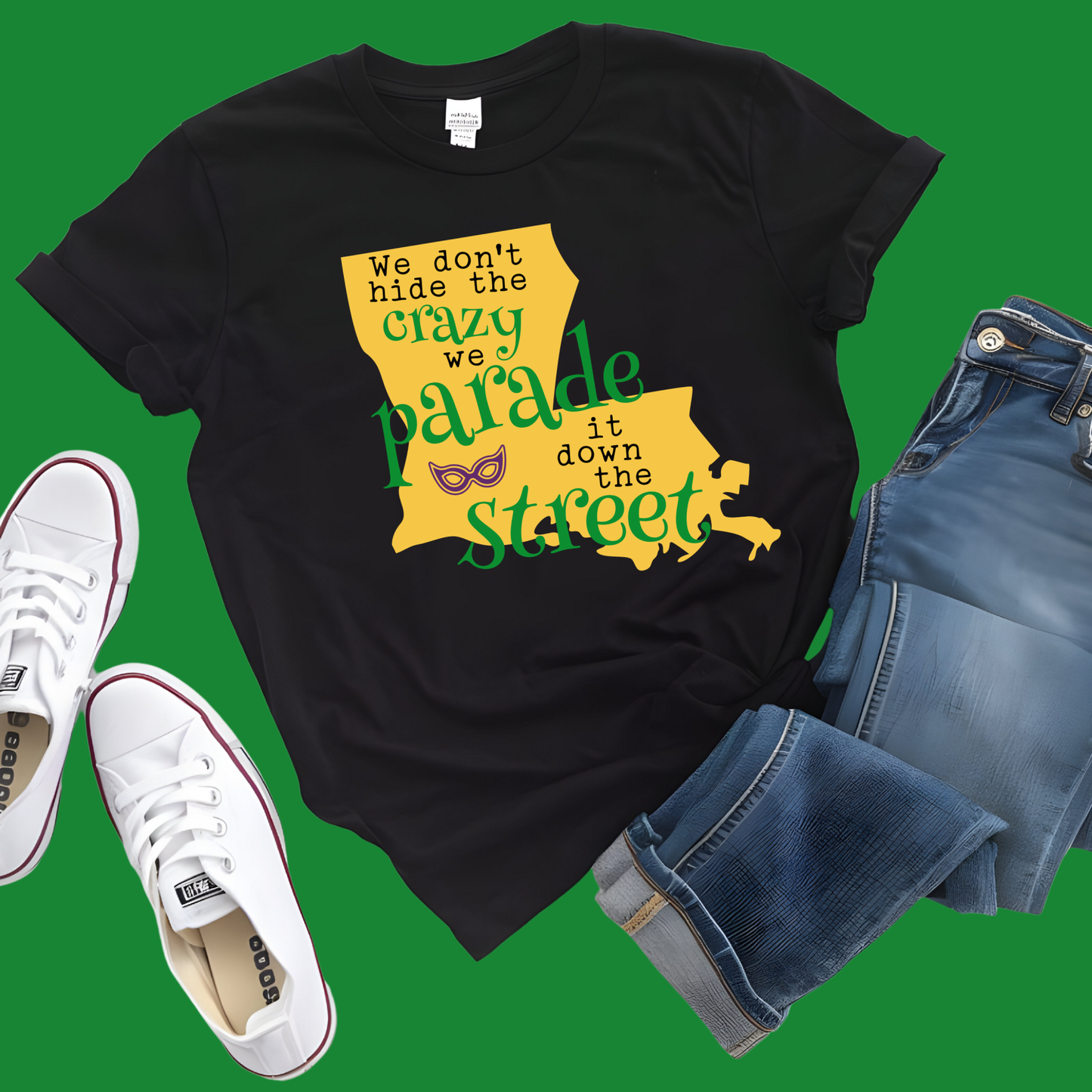Mardi Gras Shirt - Mardi Gras Louisiana Festive Tee, Sweater, or Hoodie