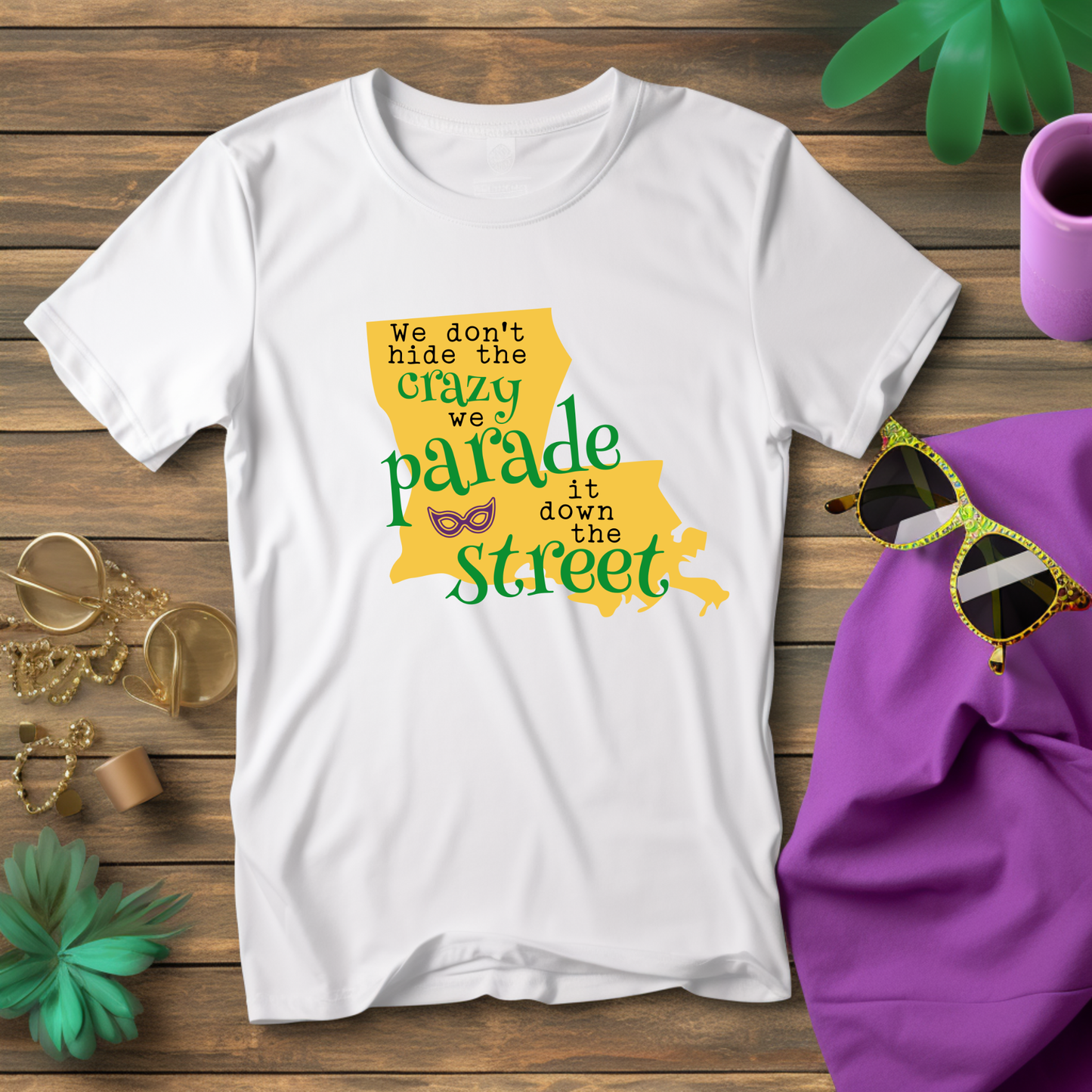 Mardi Gras Shirt - Mardi Gras Louisiana Festive Tee, Sweater, or Hoodie