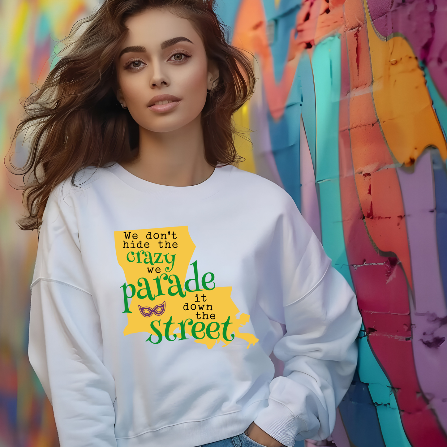 Mardi Gras Shirt - Mardi Gras Louisiana Festive Tee, Sweater, or Hoodie