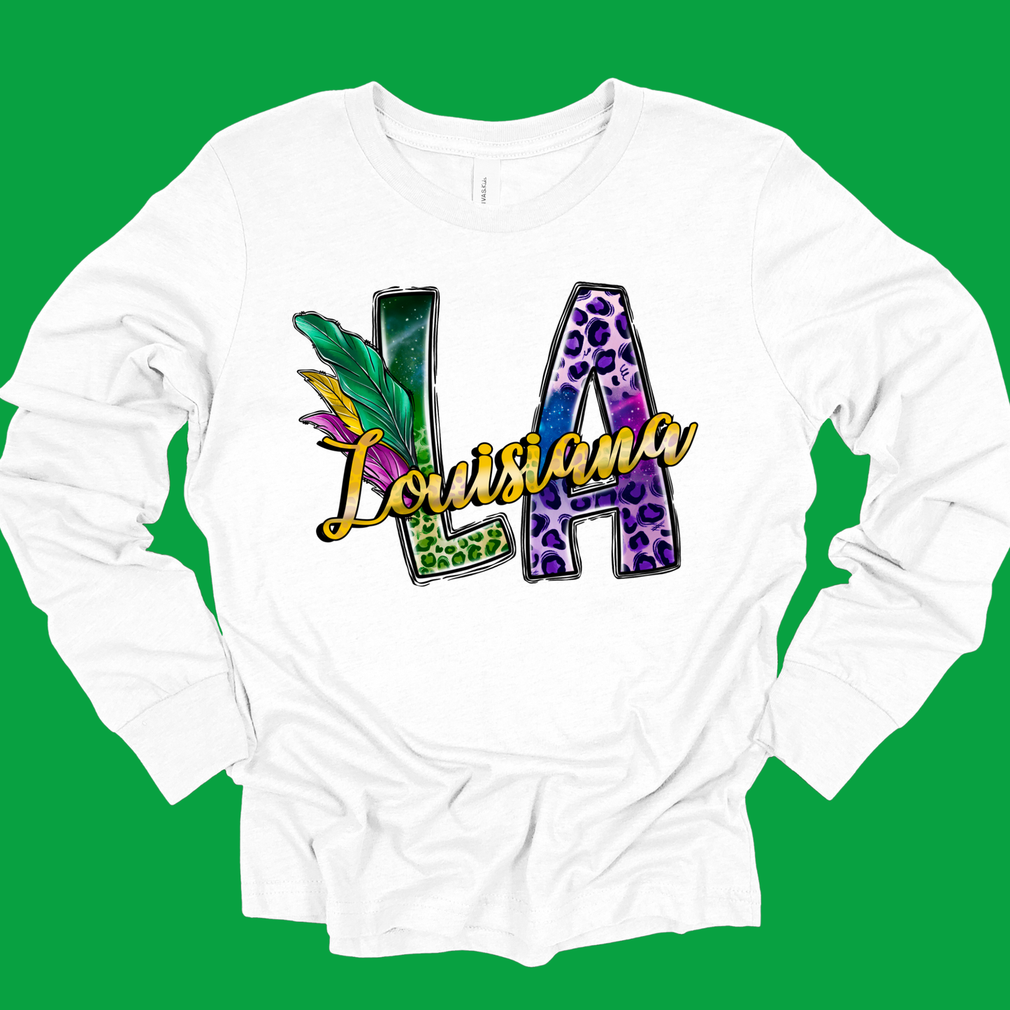Mardi Gras Shirt -  Louisiana Doodle Mardi Gras Tee, Sweater, or Hoodie