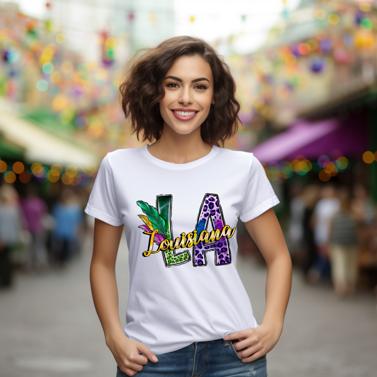 Mardi Gras Shirt -  Louisiana Doodle Mardi Gras Tee, Sweater, or Hoodie