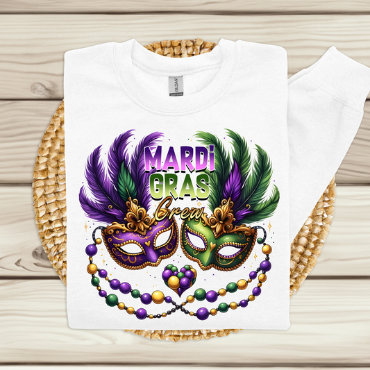Mardi Gras Sweatshirt - Mardi Gras Carnival Sweater