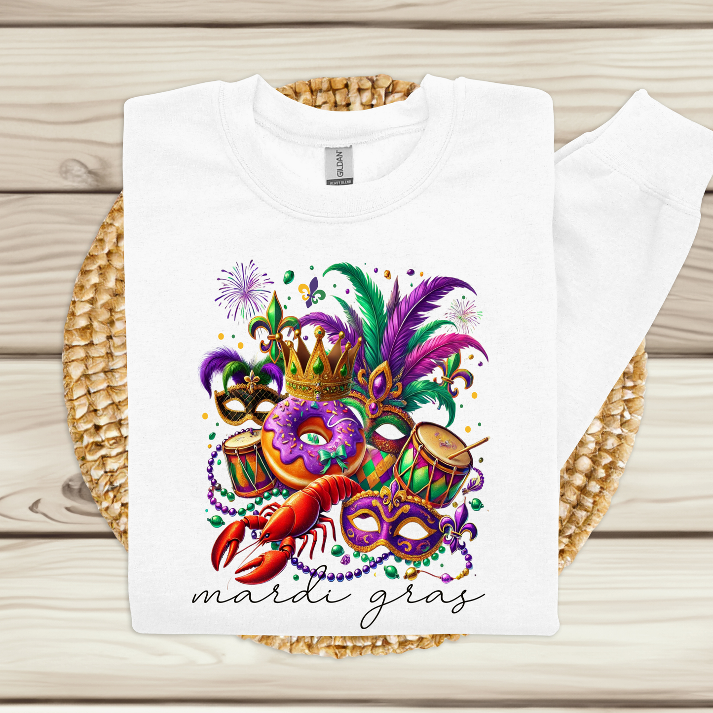 Mardi Gras Women's Sweatshirt - Mardi Gras Celebrations Sweater perfect new orleans or mobile alabama.