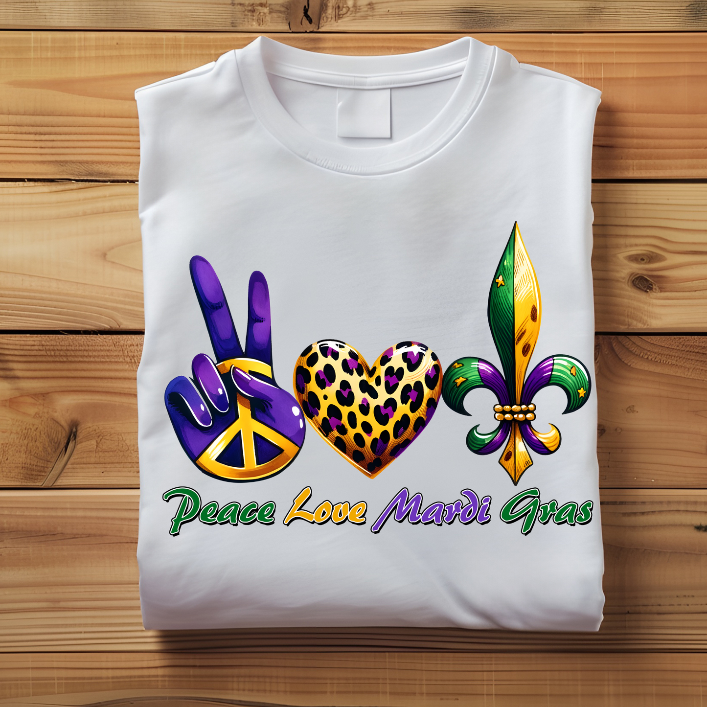 Mardi Gras Shirt - Peach Love Mardi Gras T-Shirt