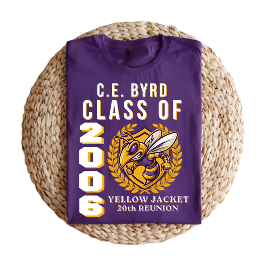 C.E. Byrd High School Class of 2006 - 20 Year Reunion Shirt - Version 2