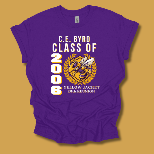 C.E. Byrd High School Class of 2006 - 20 Year Reunion Shirt Emblem - Version 4