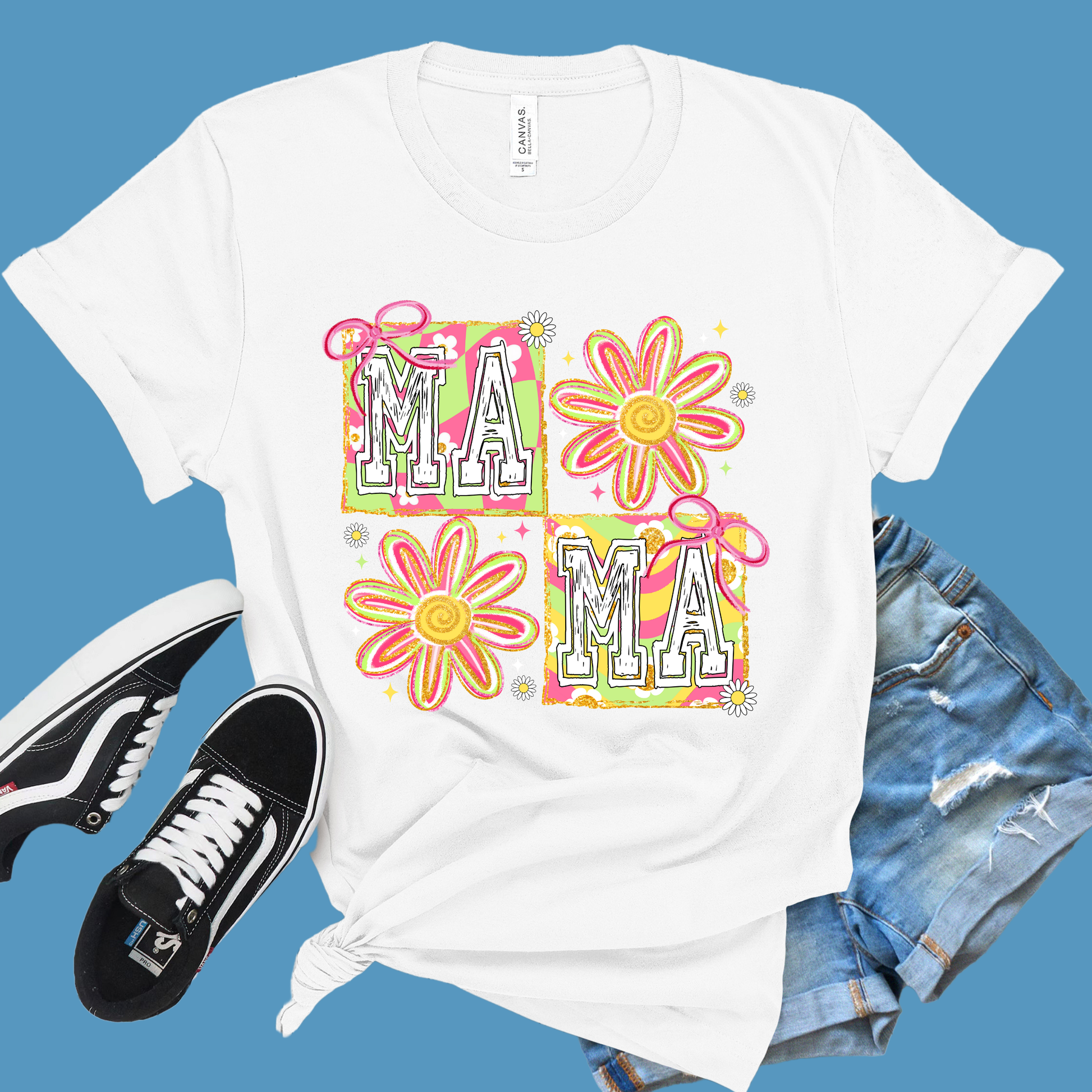Mom Shirt - MAMA - Elegance in Bloom Stylish Mother's Day Tee 2