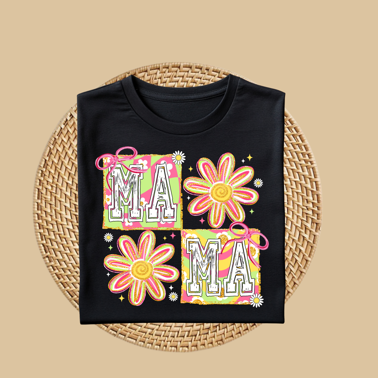 Mom Shirt - MAMA - Elegance in Bloom Stylish Mother's Day Tee 2