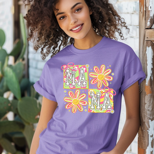 Mom Shirt - MAMA - Elegance in Bloom Stylish Mother's Day Tee 2