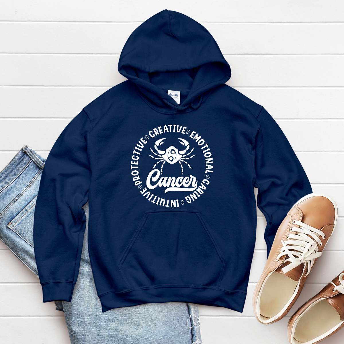 Cancer Zodiac Shirt - Astrology Apparel, Crewneck, Long Sleeve, and Hoodie