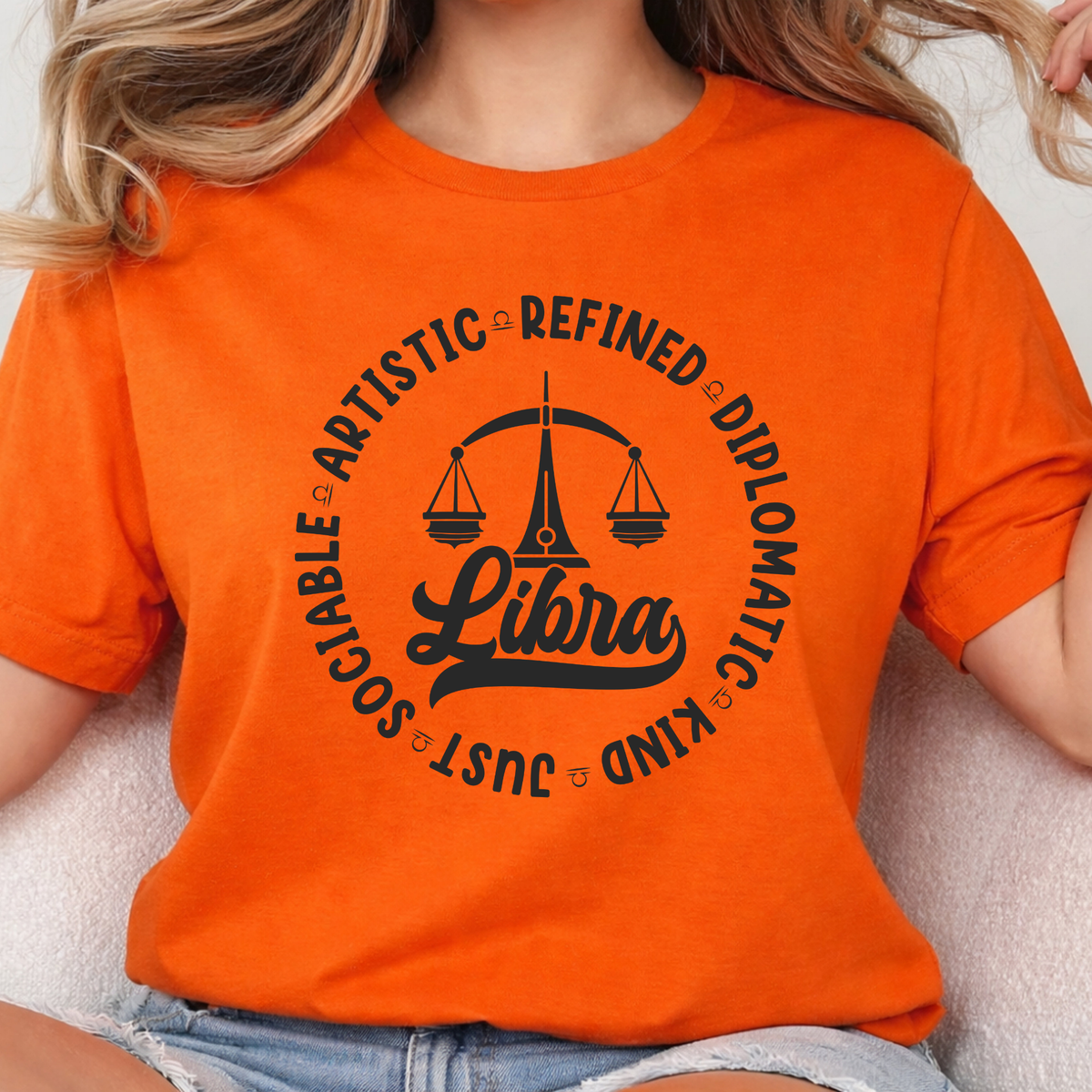 Libra Zodiac Shirt - Astrology Apparel, Crewneck, Long Sleeve, and Hoodie