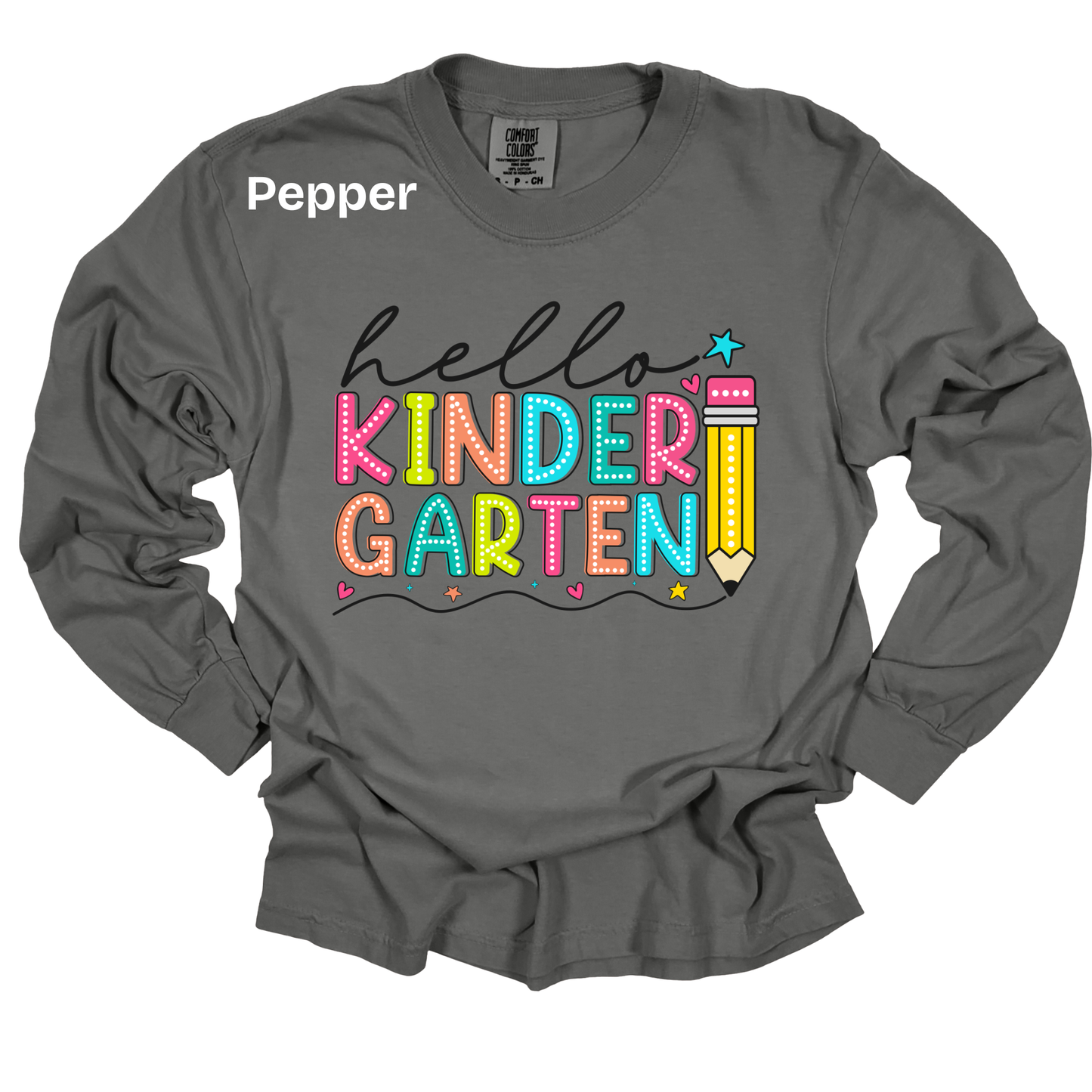 Teacher Spirit Apparel - Hello (Grade Level) - T-Shirt & Sweater (Comfort Colors)