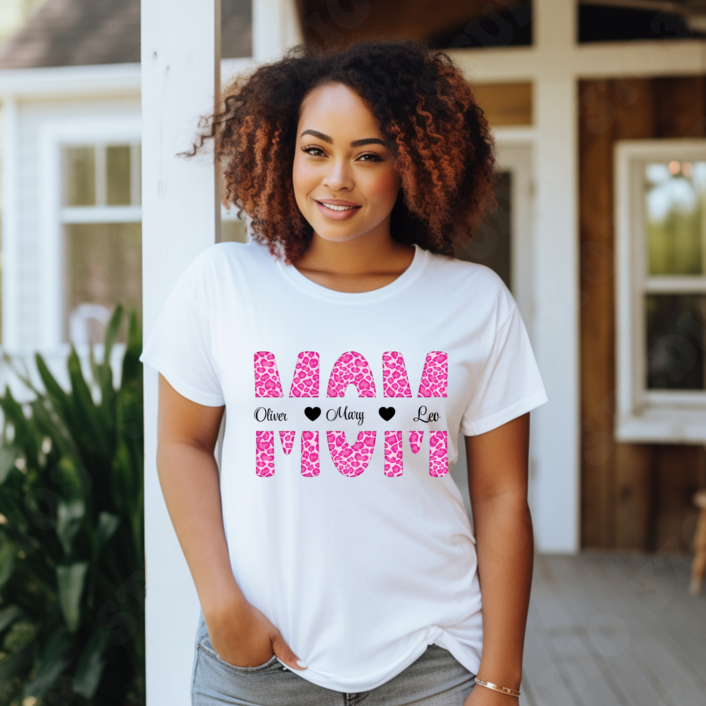 Personalized Mom Shirt - Mom's Heartfelt Keepsake - Custom Name Shirt for Her Women's White T-shirt