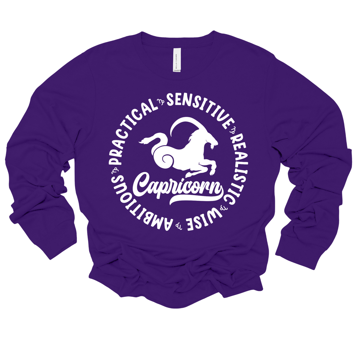 Capricorn Zodiac Shirt - Astrology Apparel, Crewneck, Long Sleeve, and Hoodie