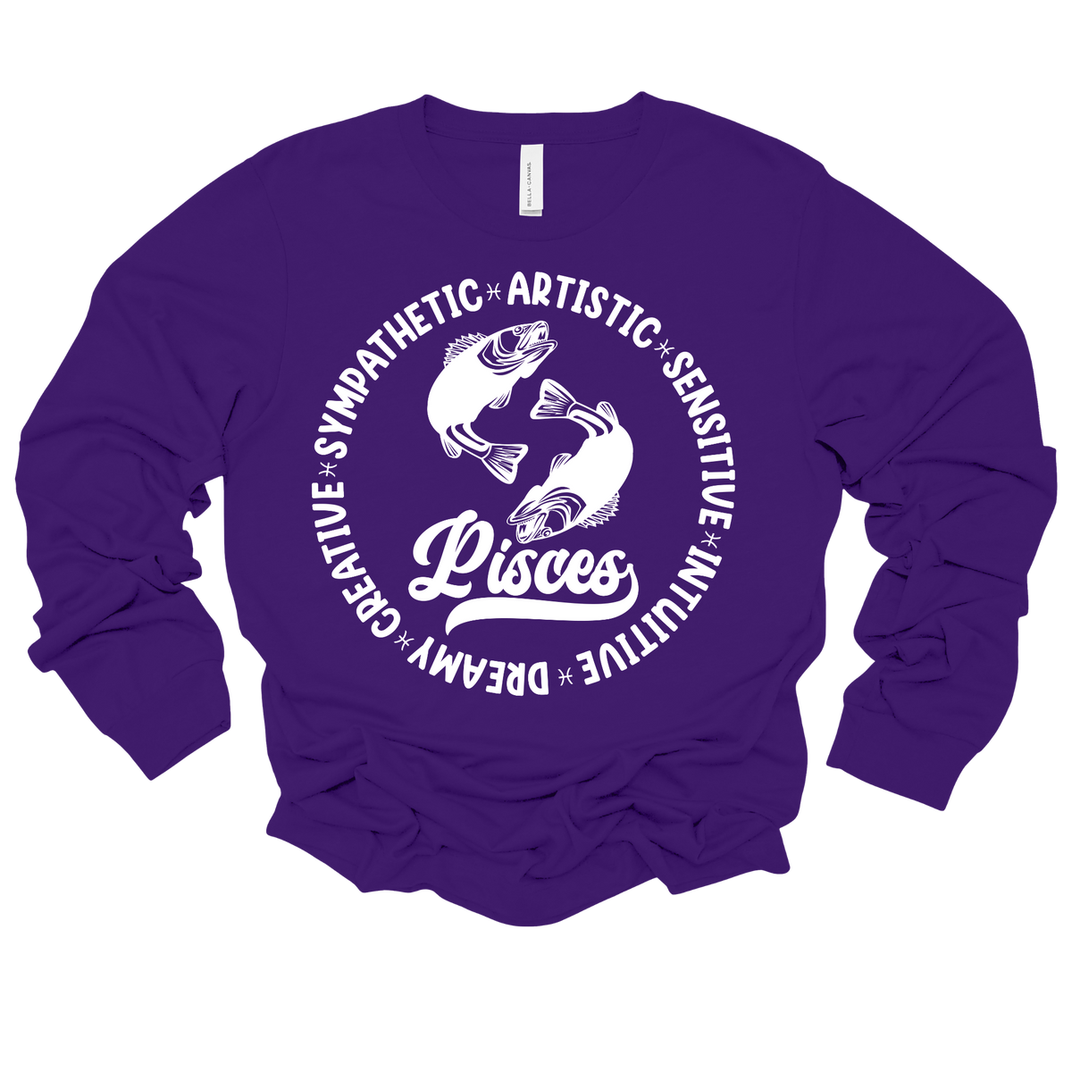 Pisces Zodiac Shirt - Astrology Apparel, Crewneck, Long Sleeve, and Hoodie