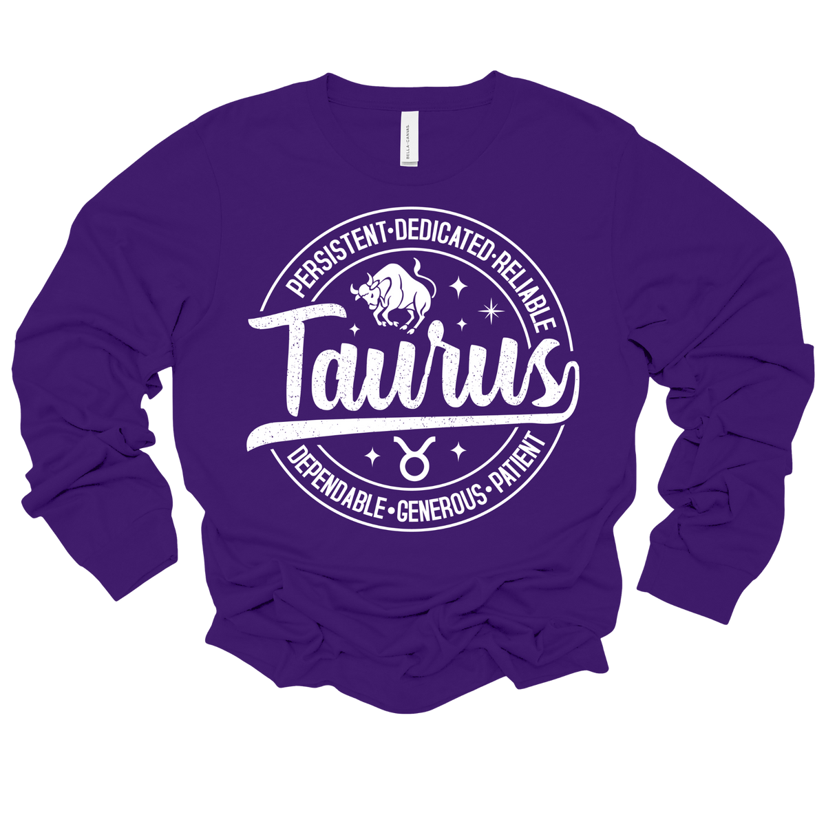 Taurus Zodiac T-Shirt : Celestial Charm Taurus Distressed Apparel
