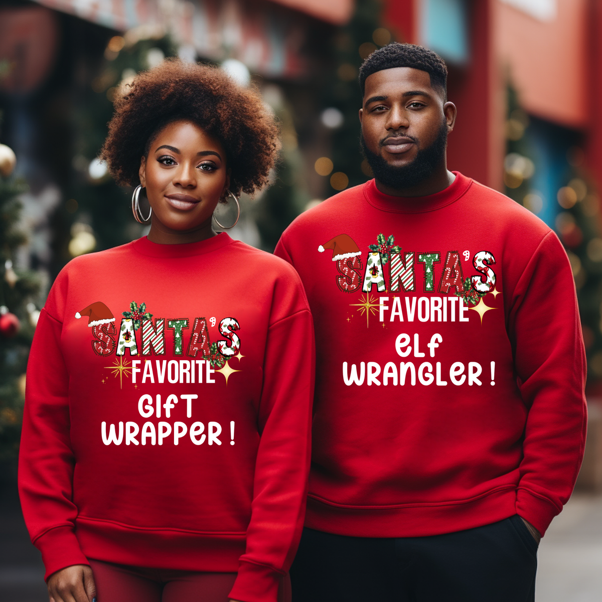 Christmas Matching Shirts for Work: "Santa's Favorite...." Personalized Occupational Shirt
