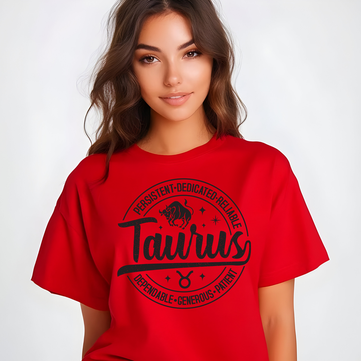 Taurus Zodiac T-Shirt : Celestial Charm Taurus Distressed Apparel