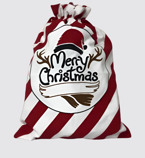 Personalized Christmas Sack, Canvas Christmas Bag, Santa Gift Sack, Holiday Gift Keepsake, Canvas Keepsake Bag, Holiday Canvas Gift Bag, Custom Holiday Gift Bag 