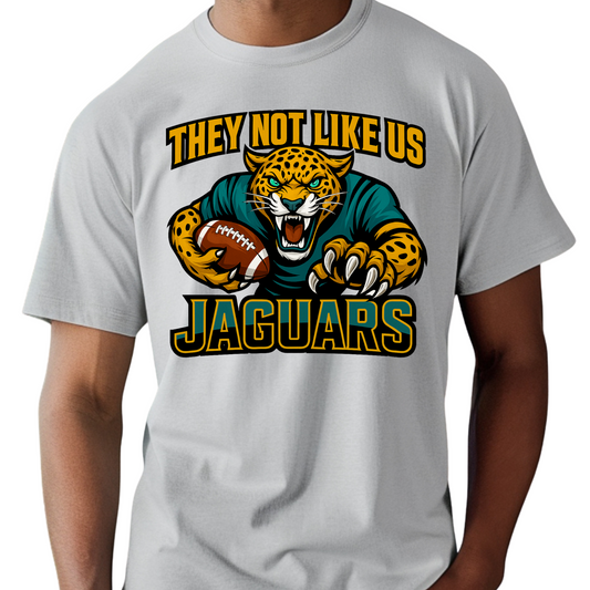 Jaguars Mascot Shirt - Bold Jaguars They Not Like Us Game Day Spirit Tee