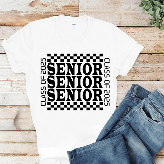 Senior 2025 T-Shirt - Class of  2025 Graduate Retro Merch Tee