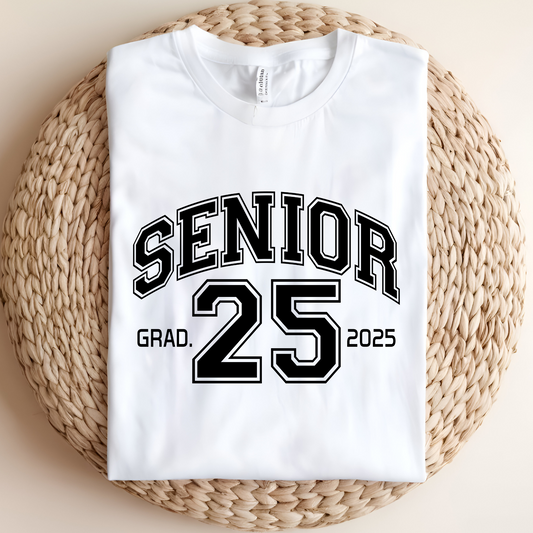Senior 2025 T-Shirt - Trendy Graduate 2025 Senior Tee